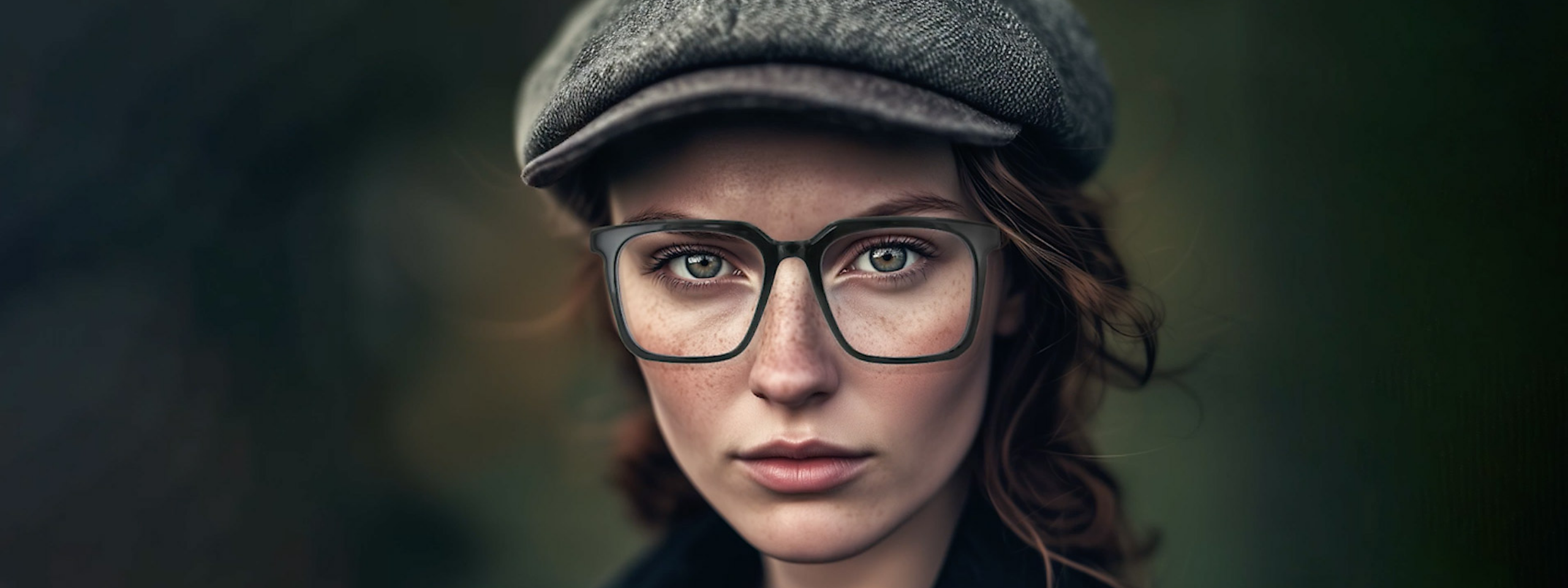 Funk Food: Junge Frau mit Brille