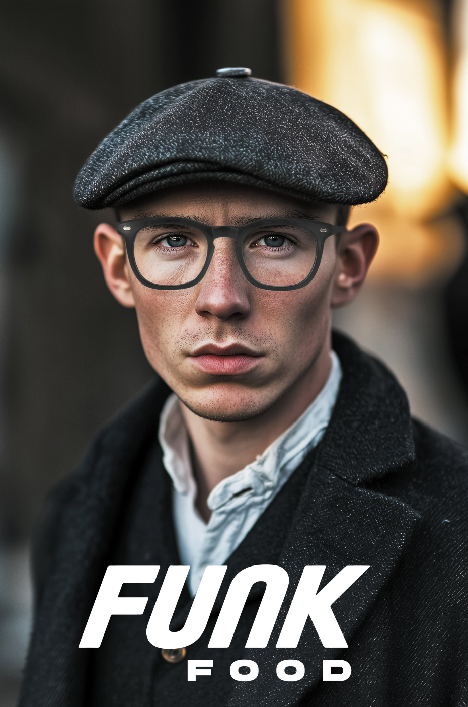 Funk Food: Junger Mann mit Brille